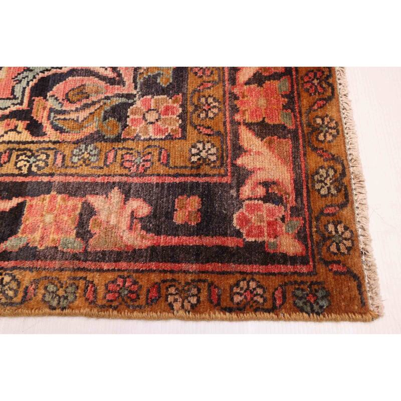 ECARPETGALLERY Hand-knotted Anatolian Vintage Dark Copper Wool Rug - 4'8 x 10'5
