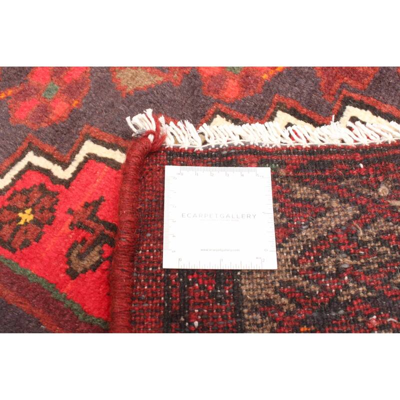 ECARPETGALLERY Hand-knotted Andelz Red Wool Rug - 4'3 x 6'8