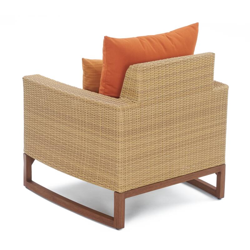 Mili 5 Piece Sunbrella Outdoor Patio Club Chair & Ottoman Set