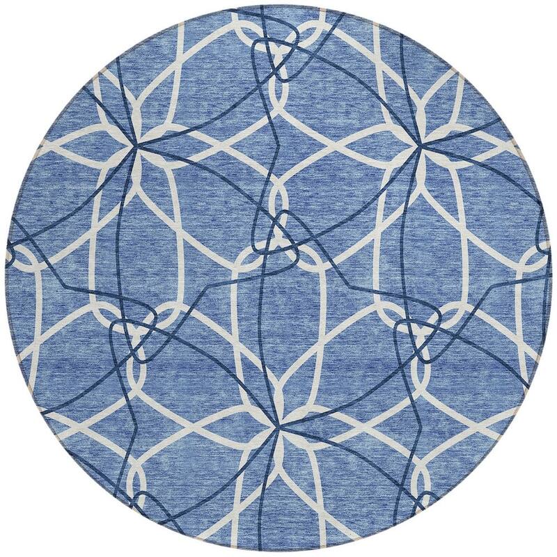 HomeRoots Geometric Modern Rectangle Outdoor Rug