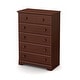 preview thumbnail 17 of 19, South Shore Summer Breeze 5-Drawer Chest Royal Cherry