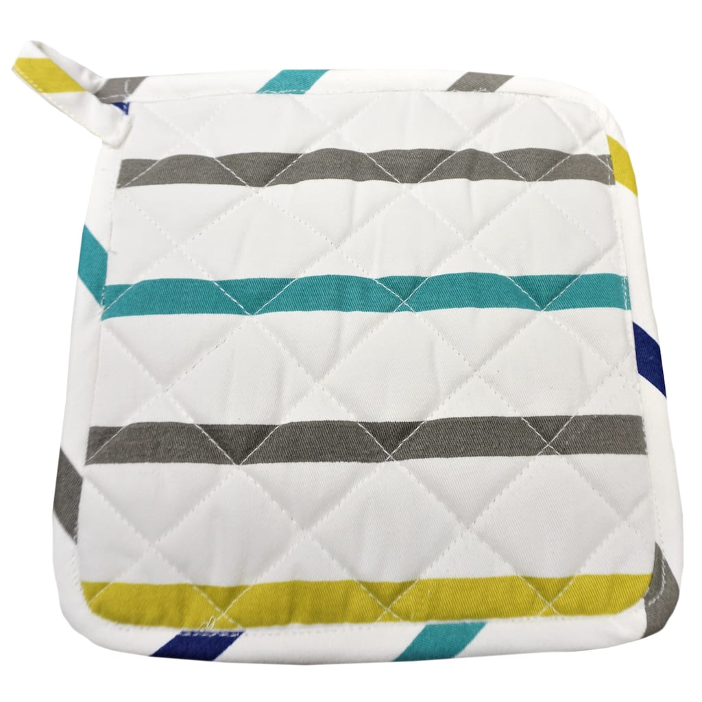 Home & Manor Kitchen Chef Stripe Potholder