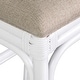 preview thumbnail 58 of 67, Natural Rattan Handmade Chippendale Cushioned Bar Stool by East at Main