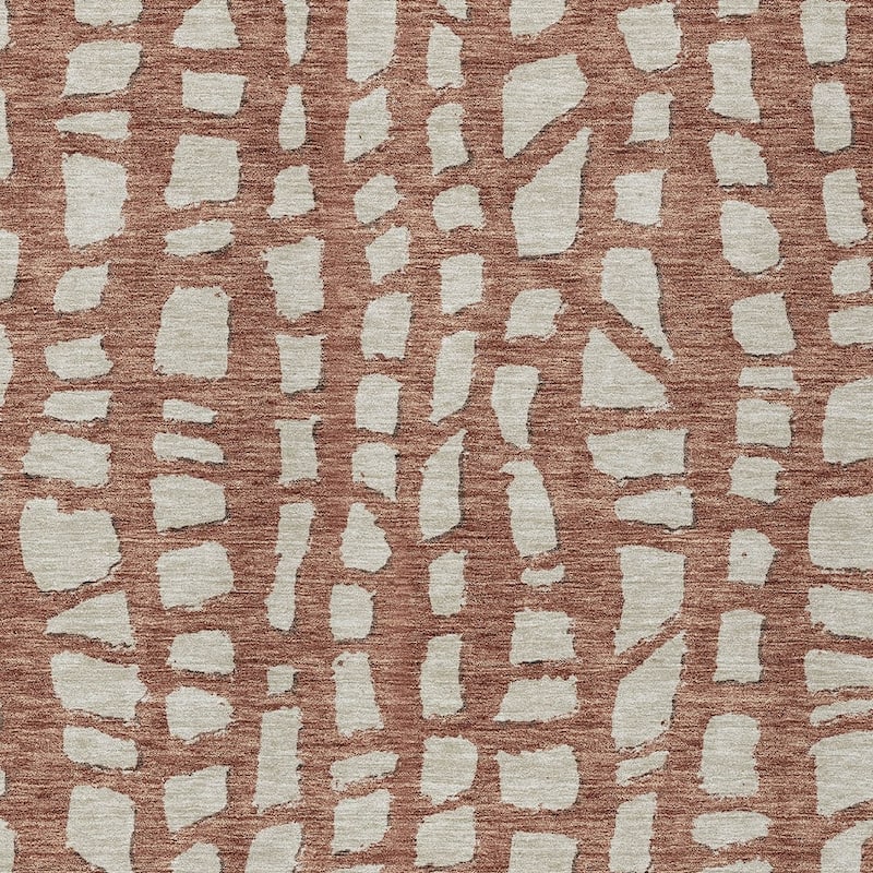 HomeRoots Abstract Transitional Rectangle Outdoor Rug
