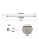 preview thumbnail 6 of 17, 25 Inch LED BATHROOM VANITY LED LIGHT with Acrylic shade 25W Oril Rub Bronze