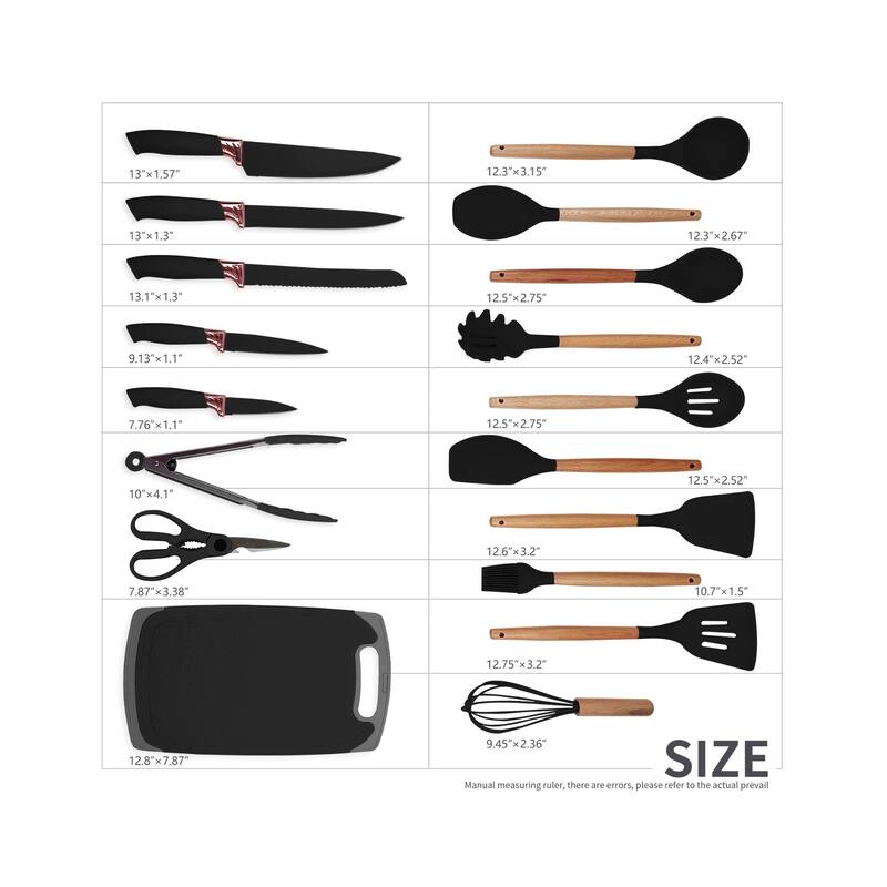19-piece Non-stick Silicone Assorted Kitchen Utensil Set