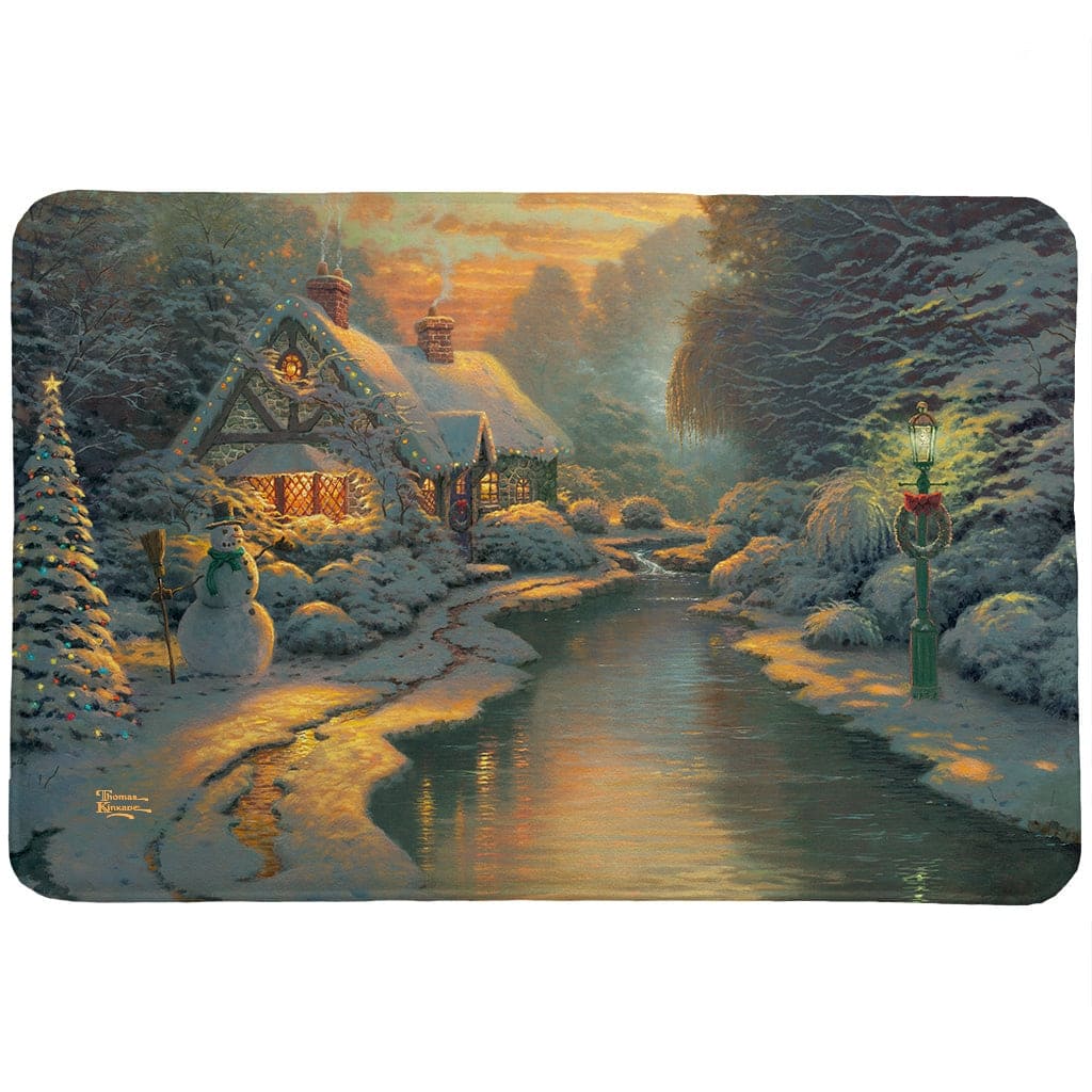 Thomas Kinkade Christmas Evening Memory Foam Rug by Laural Home