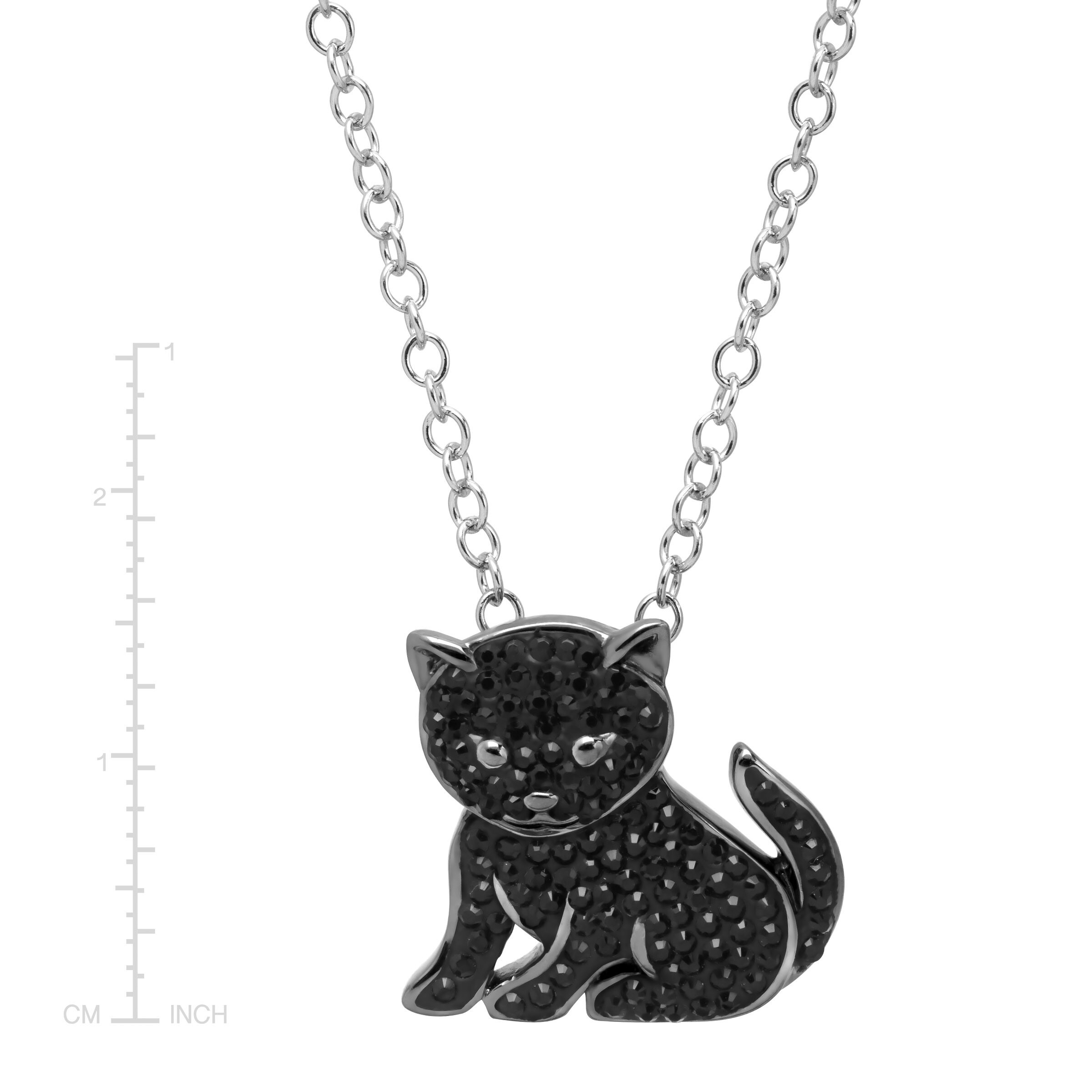 Shop Animal Planet Black Cat Pendant With Swarovski Elements