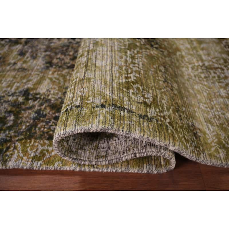 Contemporary Abstract Indian Area Rug Handmade Wool Carpet - 4'11"x 7'11"