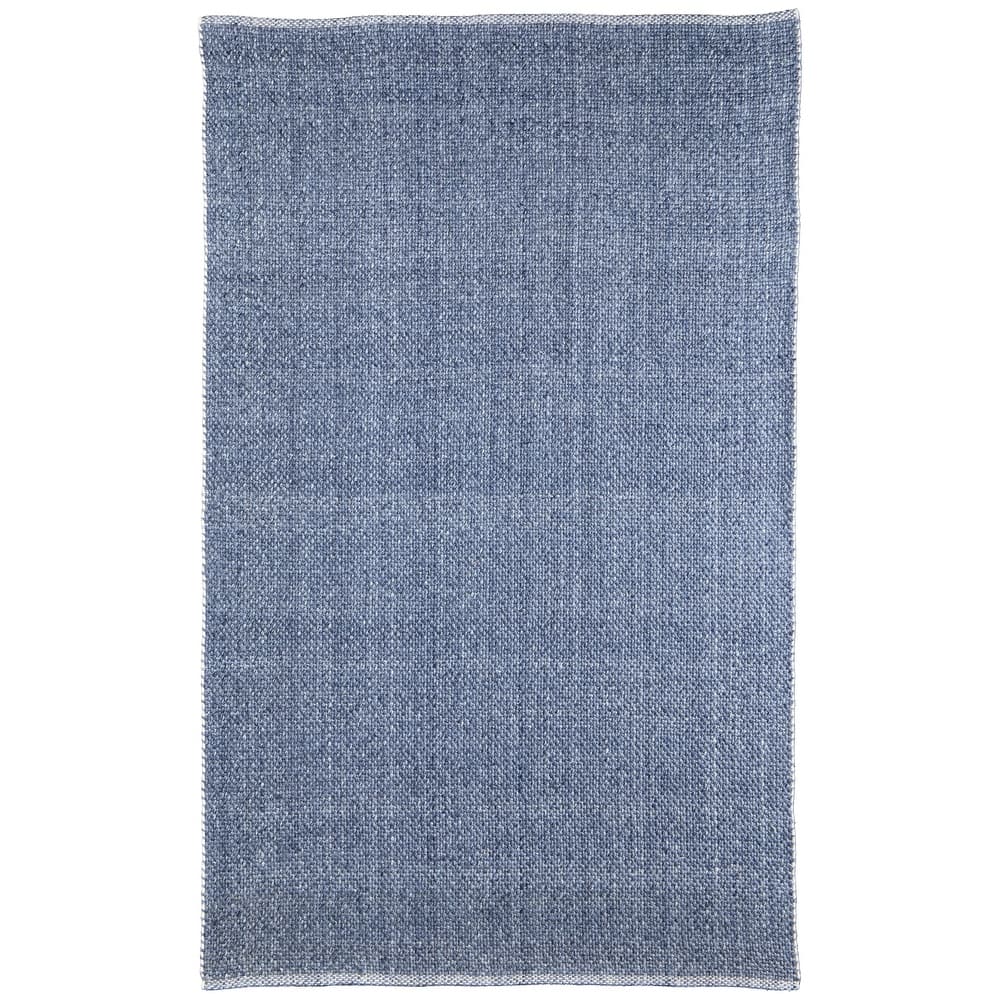 Siona Space Dyed In/Outdoor Flatweave, Dusty Blue, Area Rug