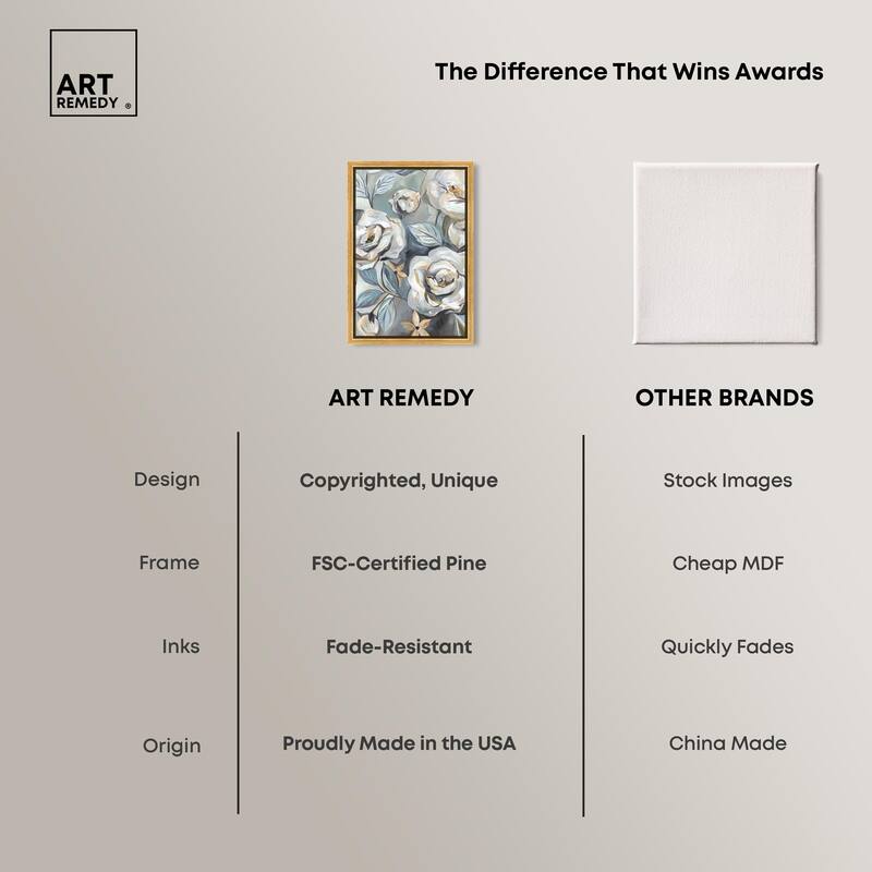 Grey Delight Canvas by Art Remedy