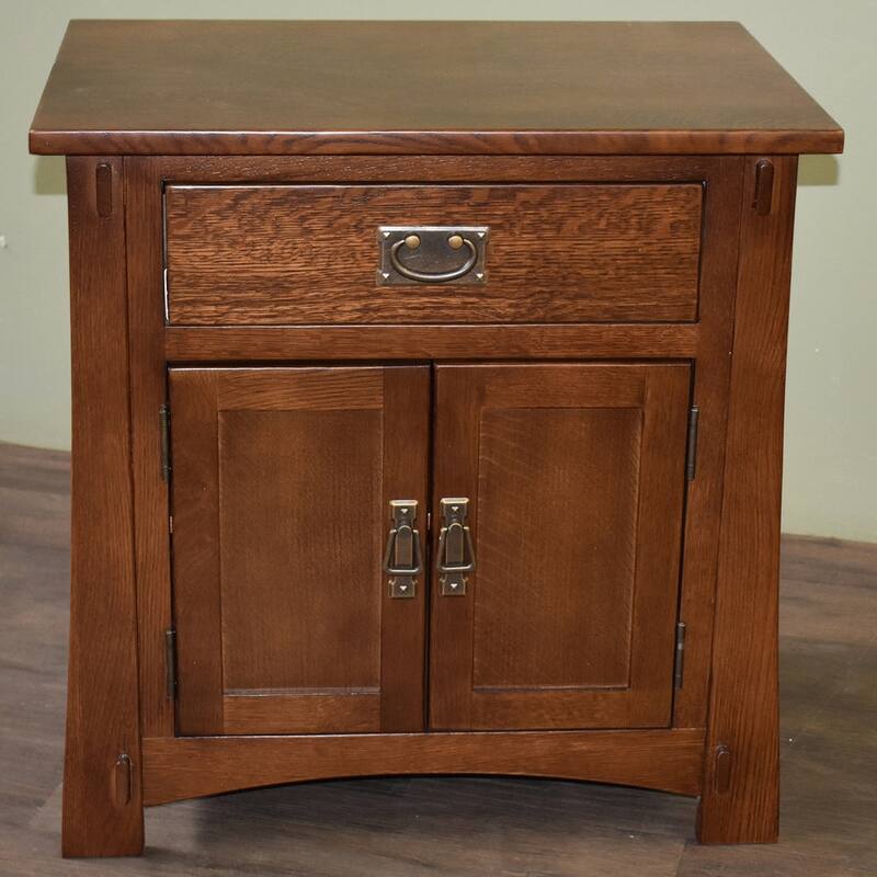 Mission Style Solid Oak Nightstand Model A3