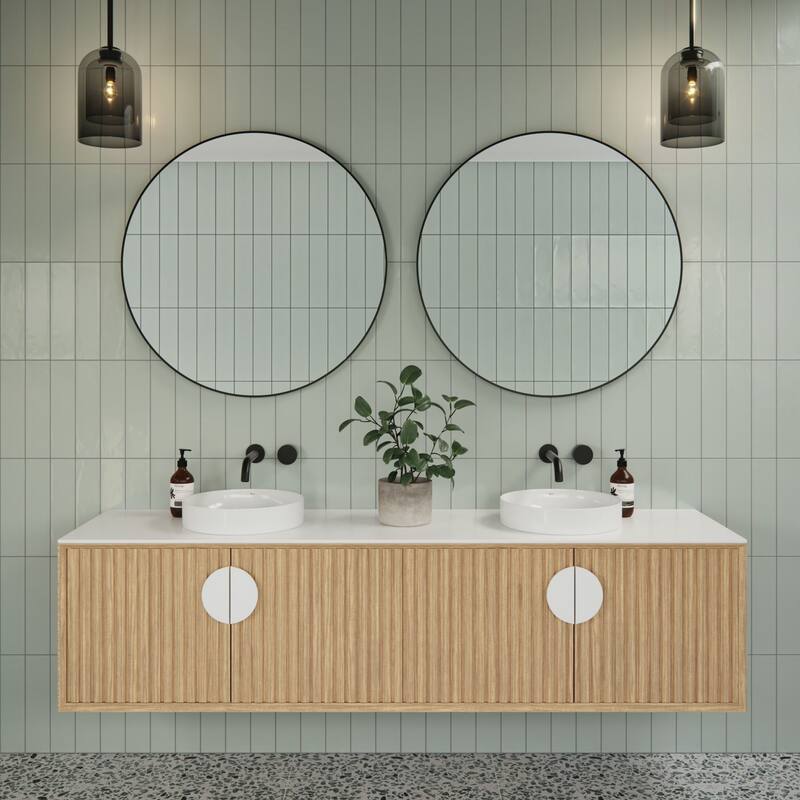 Glass Warehouse SF-R-32 Leia 32" Diameter Contemporary Circular Framed - Matte Black