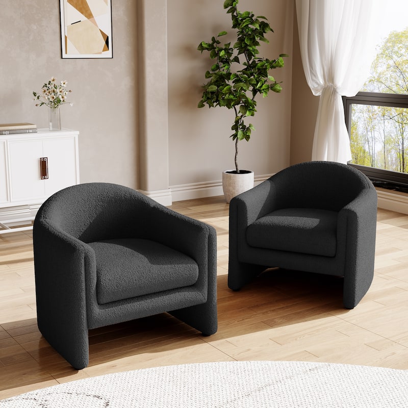 Modern 32.3" wide Upholstered Accent Chairs Set of 2