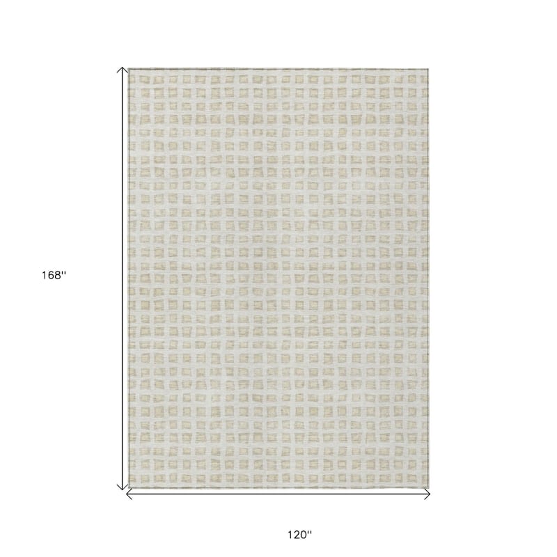 HomeRoots Geometric Transitional Rectangle Outdoor Rug