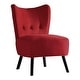 preview thumbnail 26 of 28, Lapis Velvet Accent Chair Red