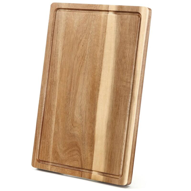 Acacia Wood Cutting Boards with Juice Groove, Stylish, and Eco-Friendly