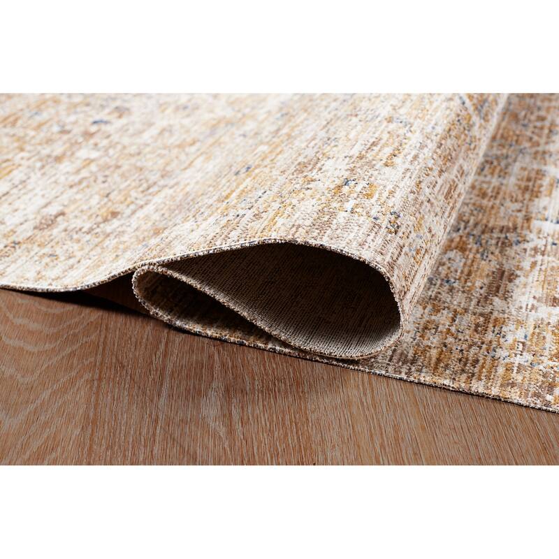 Terra by Obeetee Ava Distressed Arabesc Rug