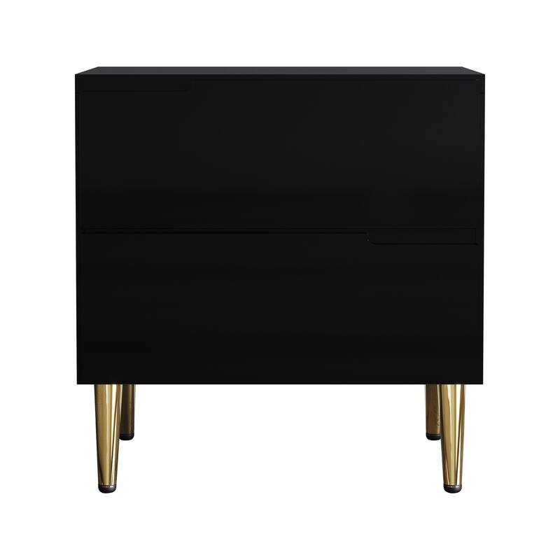 CraftPorch Luxury Nightstand - Black