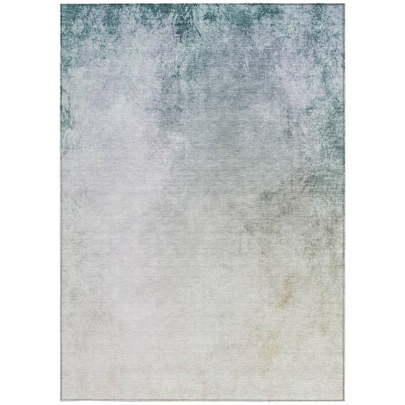 HomeRoots Ombre Transitional Rectangle Outdoor Rug