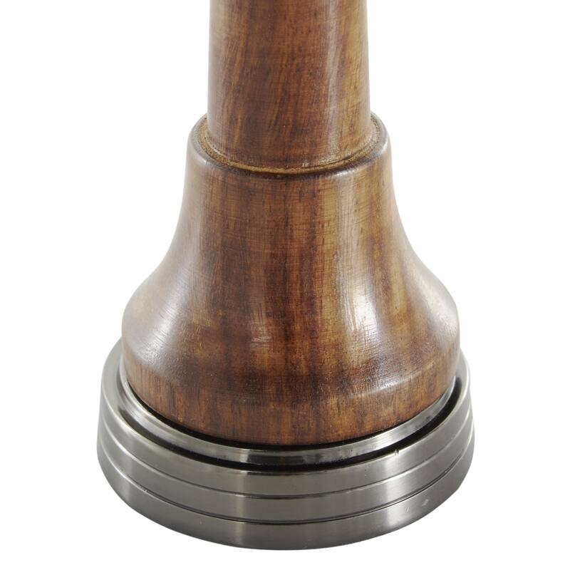 Aluminum Metal Chess Decorative Sculpture with Mango Wood Center - Set of 3 Silver or Dark Gray - Roche River Decor