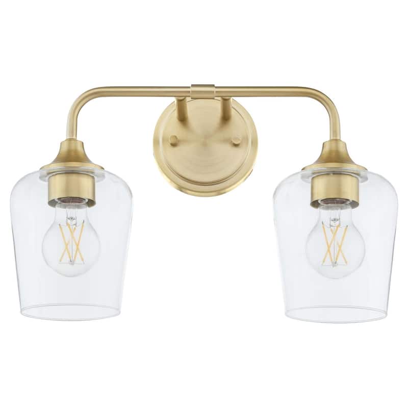 Quorum International 5313-2 Goodwin 2 Light 16" Wide Vanity Light - Aged Brass