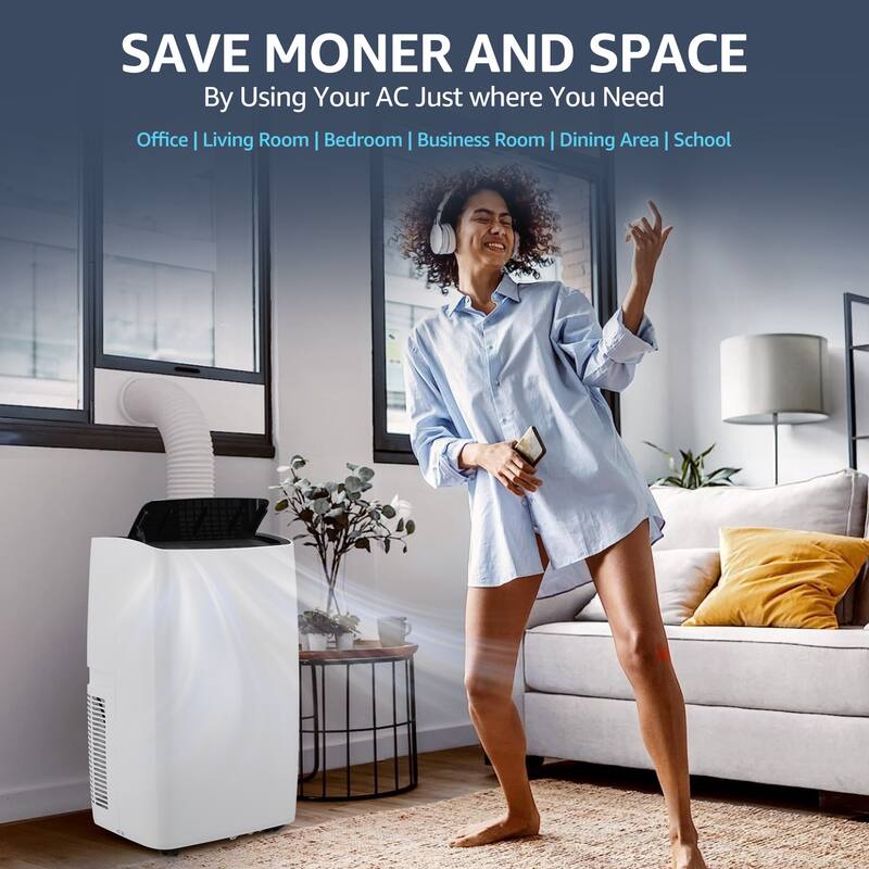Portable Air Conditioner for Indoor Rooms, 3-In-1 AC Unit for Bedroom