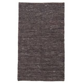 ECARPETGALLERY Braid weave Sienna Black Wool Rug - 5'0 x 8'0 - Bed Bath ...
