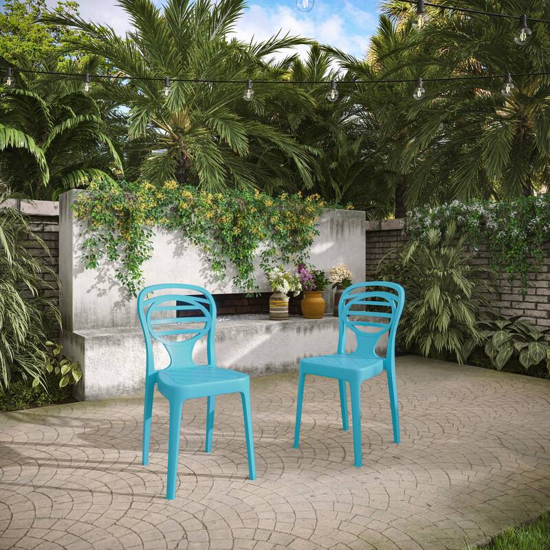 Kova outdoor patio chairs set of two