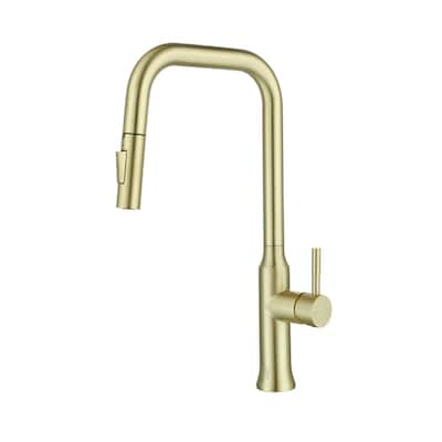 Indigo Home Single Handle Pull Down Sprayer Kitchen Faucet