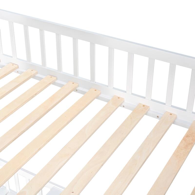 Twin over Twin Bunk Bed with Changeable Table