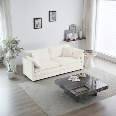 GDFStudio-Eudoxia Chenille Modular Loveseat