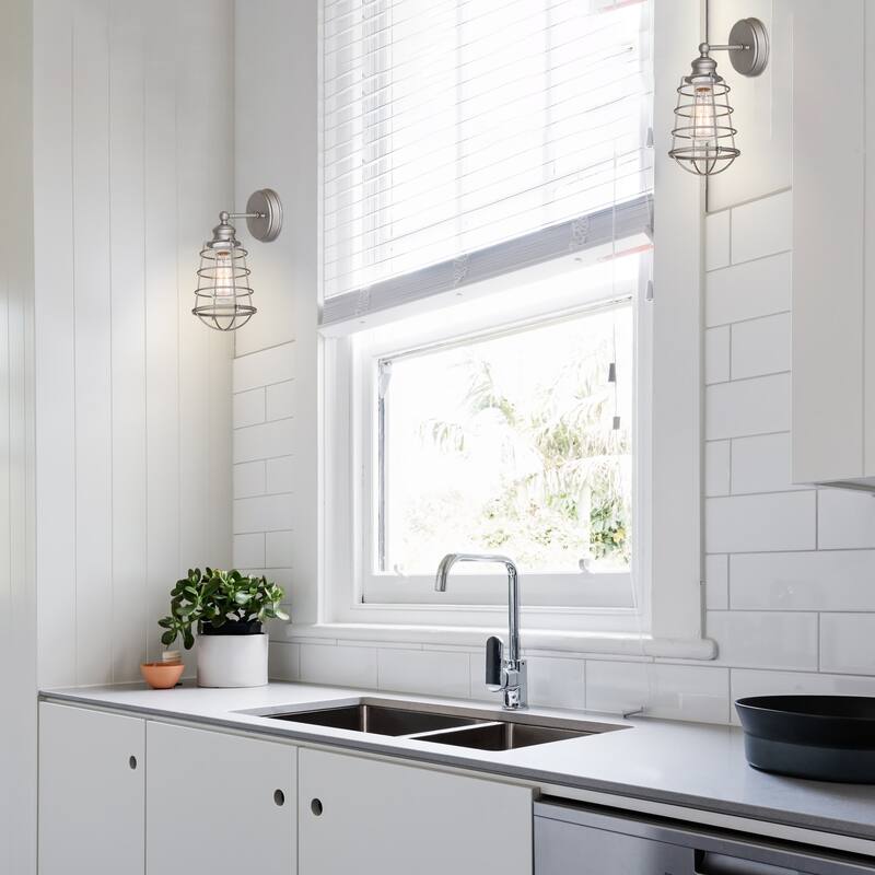 Design House Ajax Reversible 1 Light Dimmable Bathroom Sconce