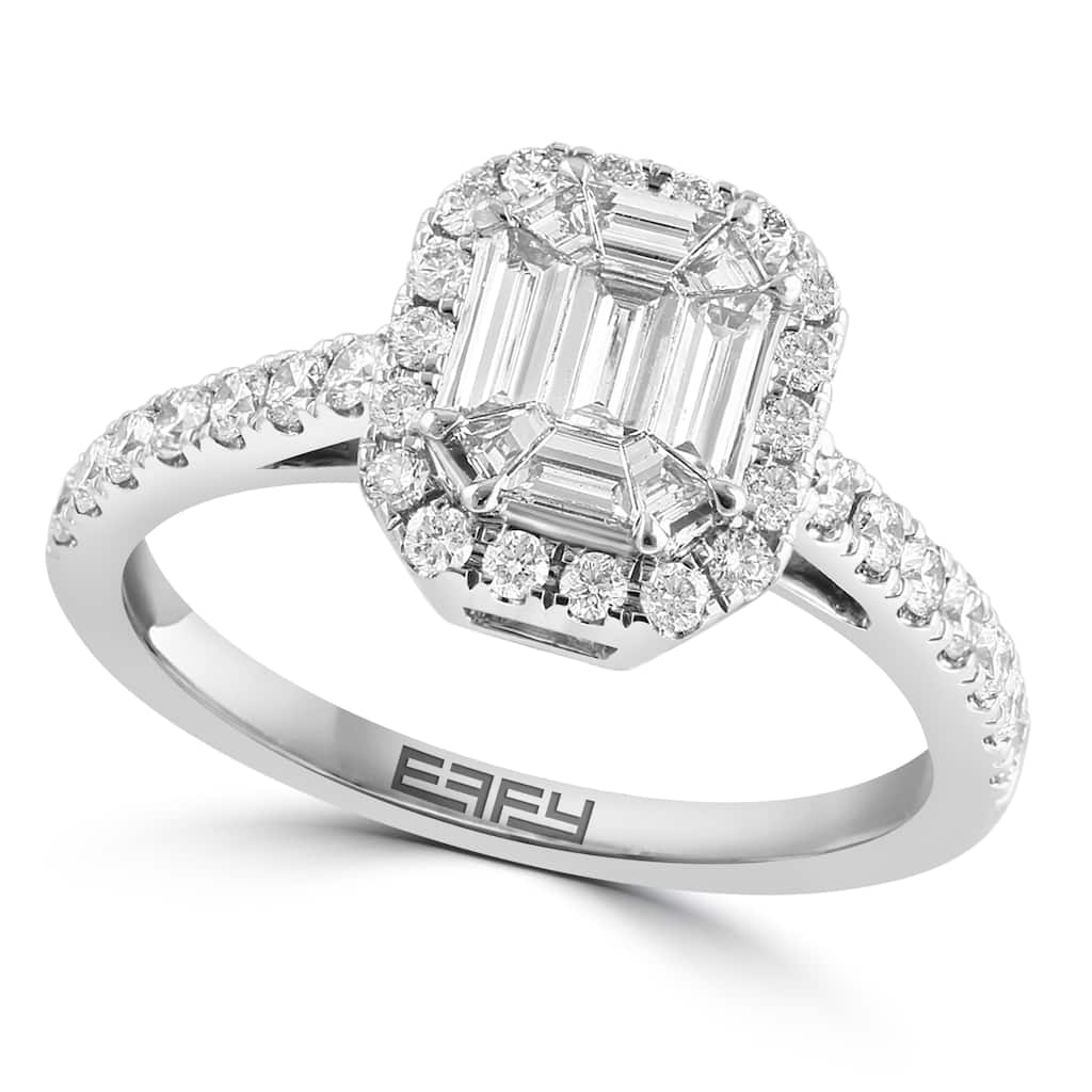 Effy Women's 14K White Gold Diamond Ring