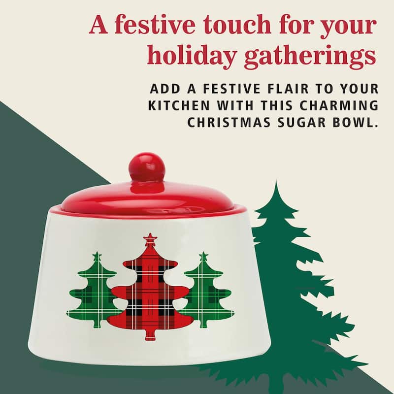 Amici Home Christmas Sugar Bowl - 8 oz