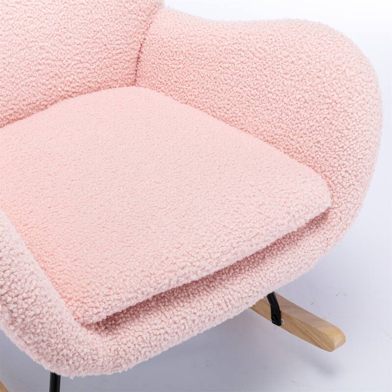 Teddy Fabric Rocking Chair Accent Chair