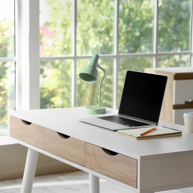 Gooseneck Desk Lamp with Cone Shade - 15.25" - Sage Green