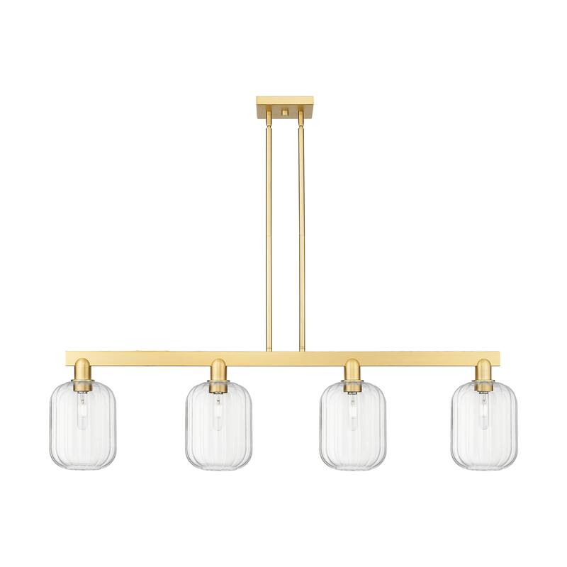 Innovations Lighting Urban Downtown - Preston - 4 Light 48" Jar Shade Stem Hung Island Light