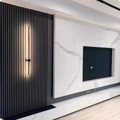 93 in. x 6 in x 0.8 in. Solid Wood Wall Siding Board (Set of 3pc) - 3pc+1pc EndTrim