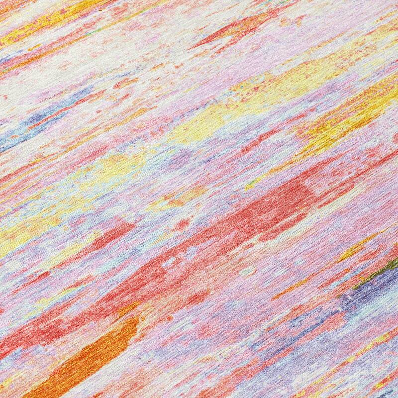 HomeRoots Abstract Transitional Rectangle Outdoor Rug