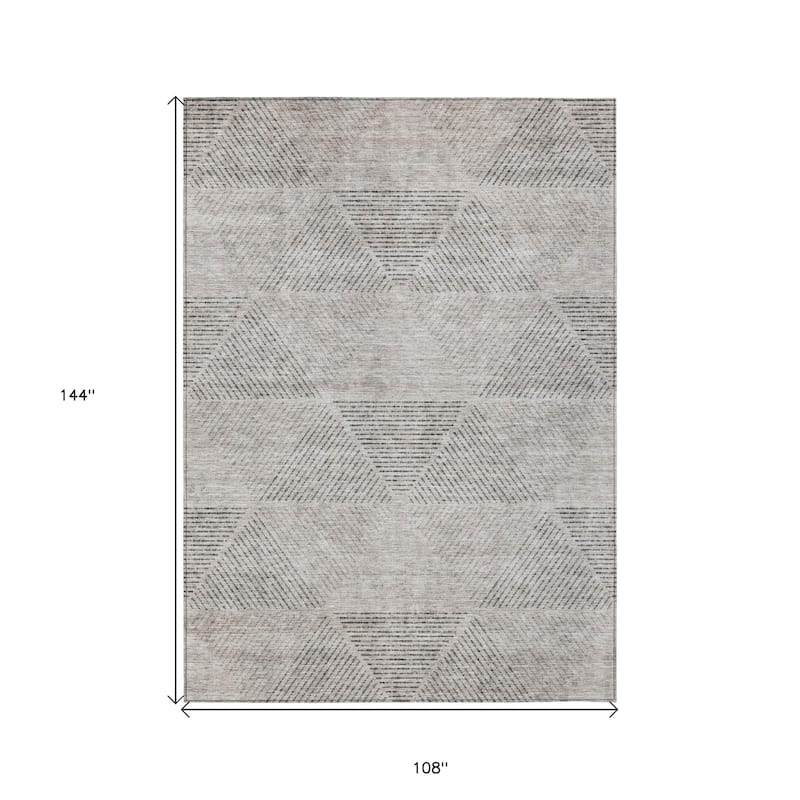 HomeRoots Geometric Transitional Rectangle Outdoor Rug