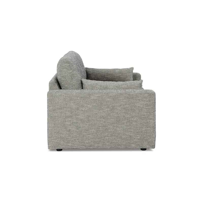 Signature Design by Ashley Dramatic Gray Loveseat - 64"W x 42"D x 36"H