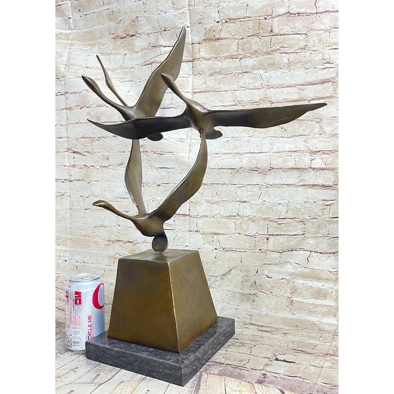 Flying Birds By Anthony De Francisci American Art Museum Bronze Sculpture