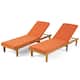 Option Teak Finish+Rust Orange