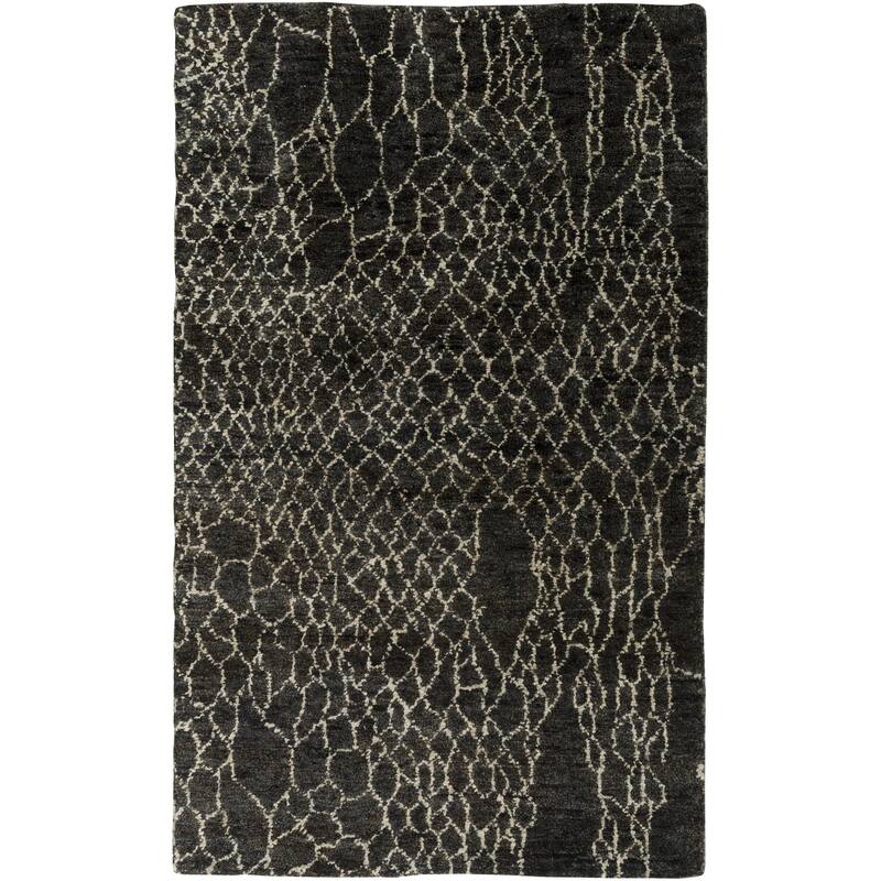 Hand-Knotted Frances Hemp Area Rug - 5' x 8' - Grey