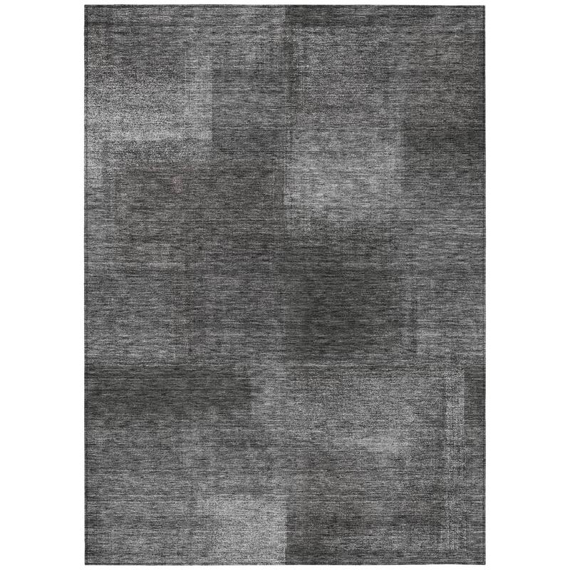 HomeRoots Abstract Transitional Rectangle Outdoor Rug