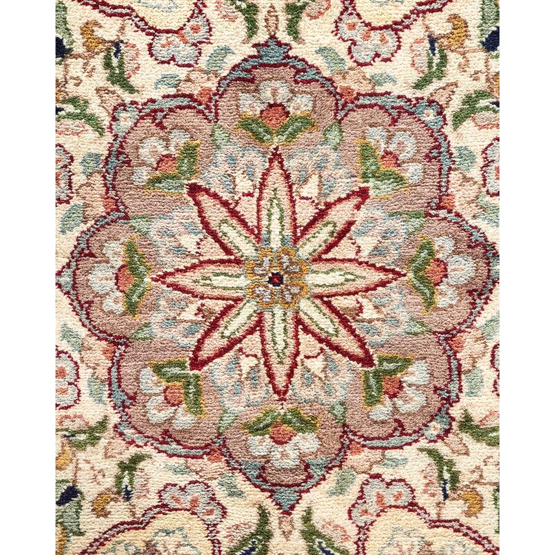 Overton Handknotted Wool Traditional Oriental Red Area Rug - 12' x 18'