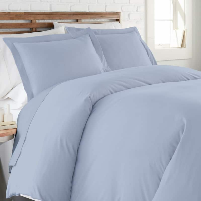A1HC 100% Organic Cotton Duvet Set, 300 Thread Count 2-Piece GOTS Certified OEKO-TEX Certified, Soft & Silky Sateen Weave