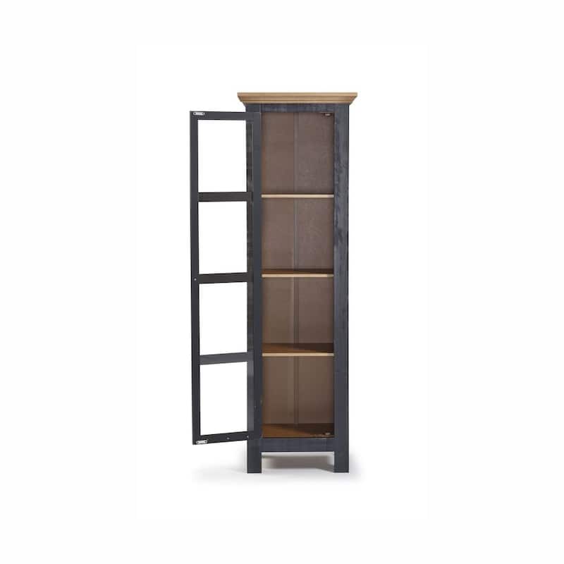 The Beach House Design Sunrise Narrow Cabinet Glass Door Compact Storage