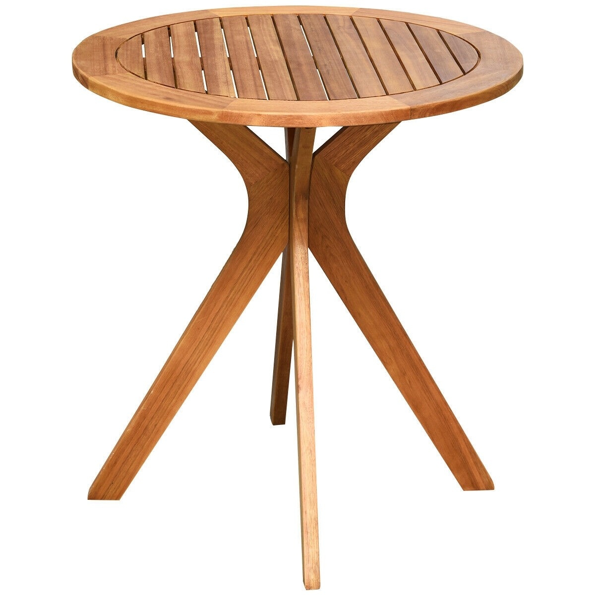 Solid wood top bistro set